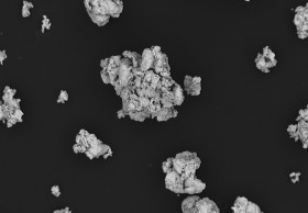 Silverered water atomizied copper powder oarticles M=245x